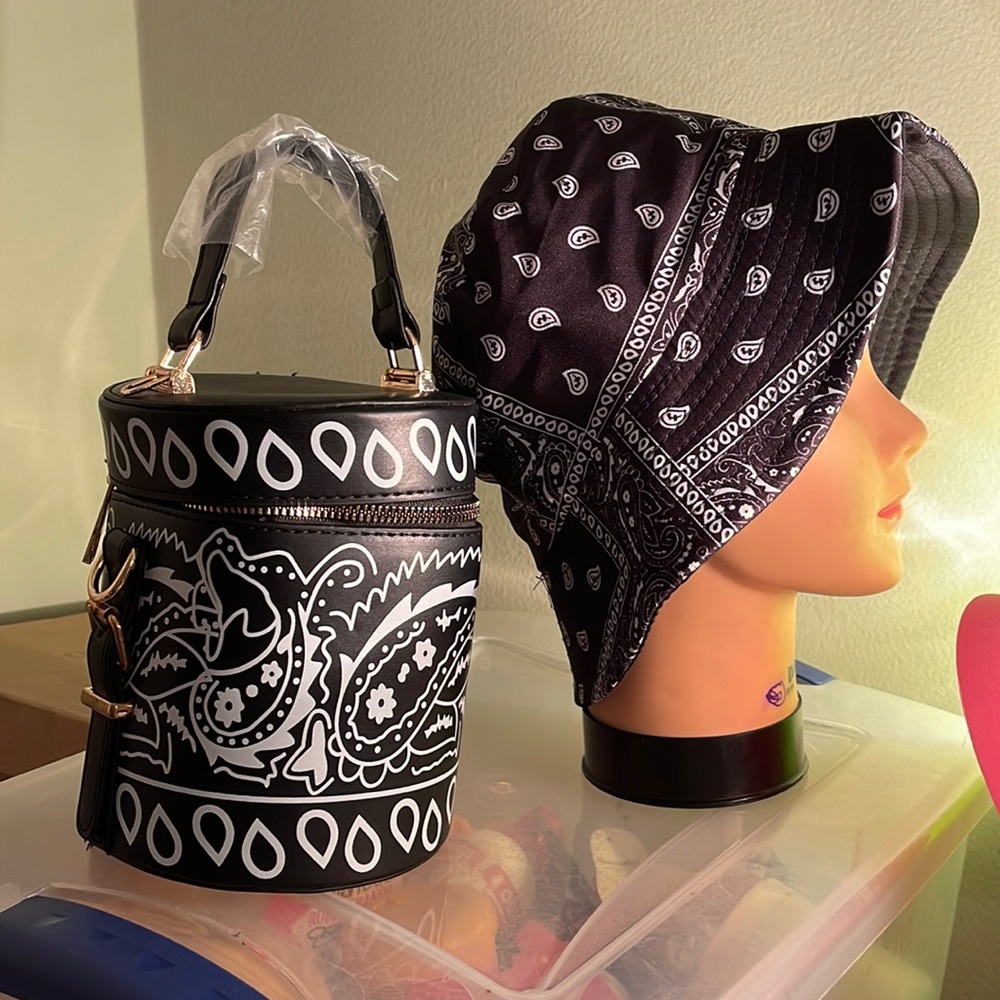 Bandana Bucket Hat & Purse Set